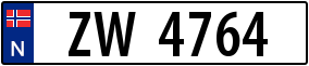 Trailer License Plate